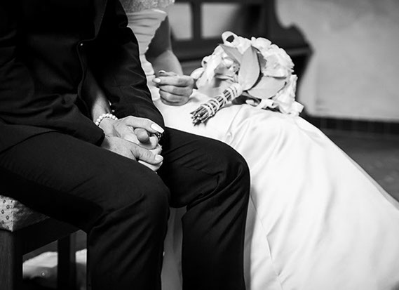 Hochzeitsfoto Hände